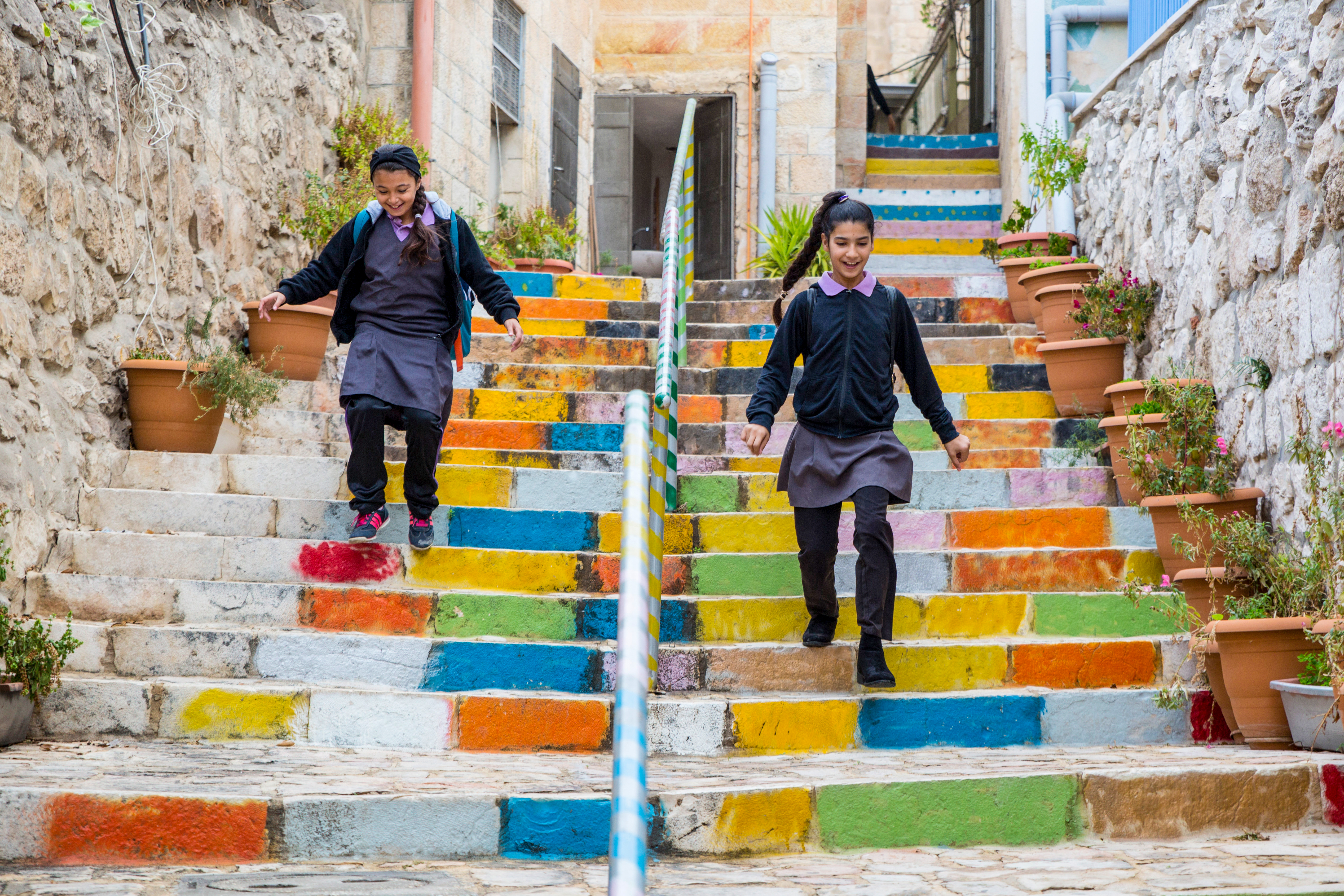 2018 – East Jerusalem. UNDP supporting students going to school in the old city of East Jerusalem to have quality education